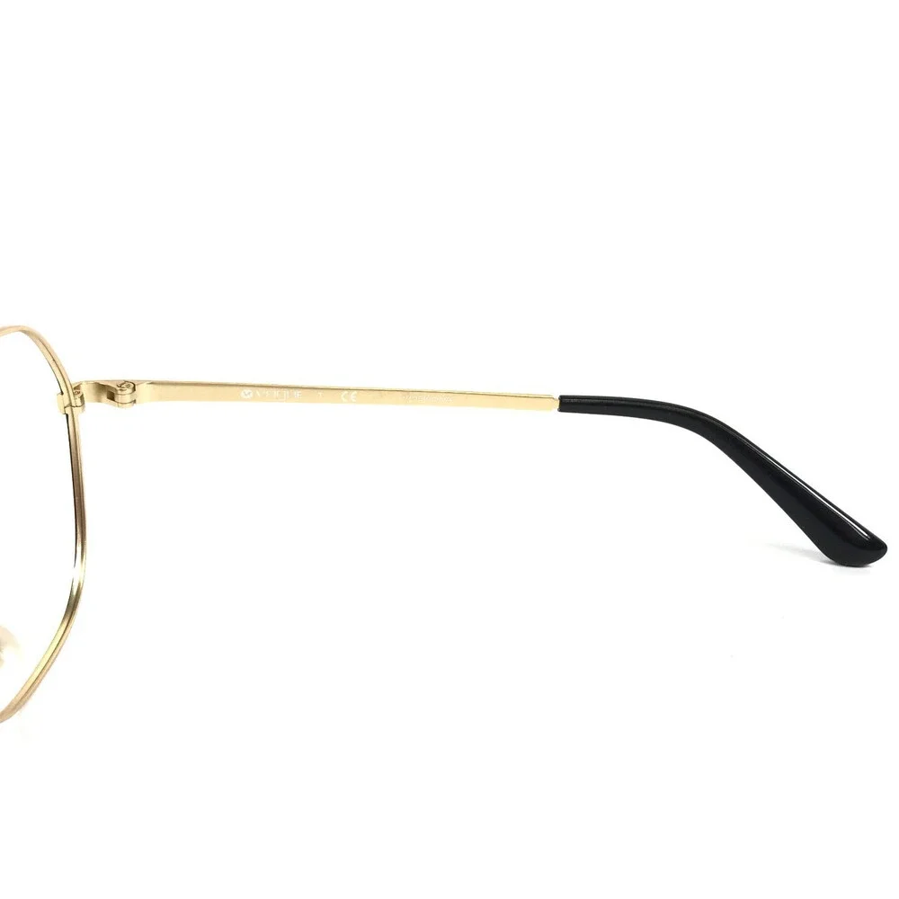 Vogue Eyeglasses Frames VO4022-S 352/11 Black Gold Geometric Wire Rim 55-17-135